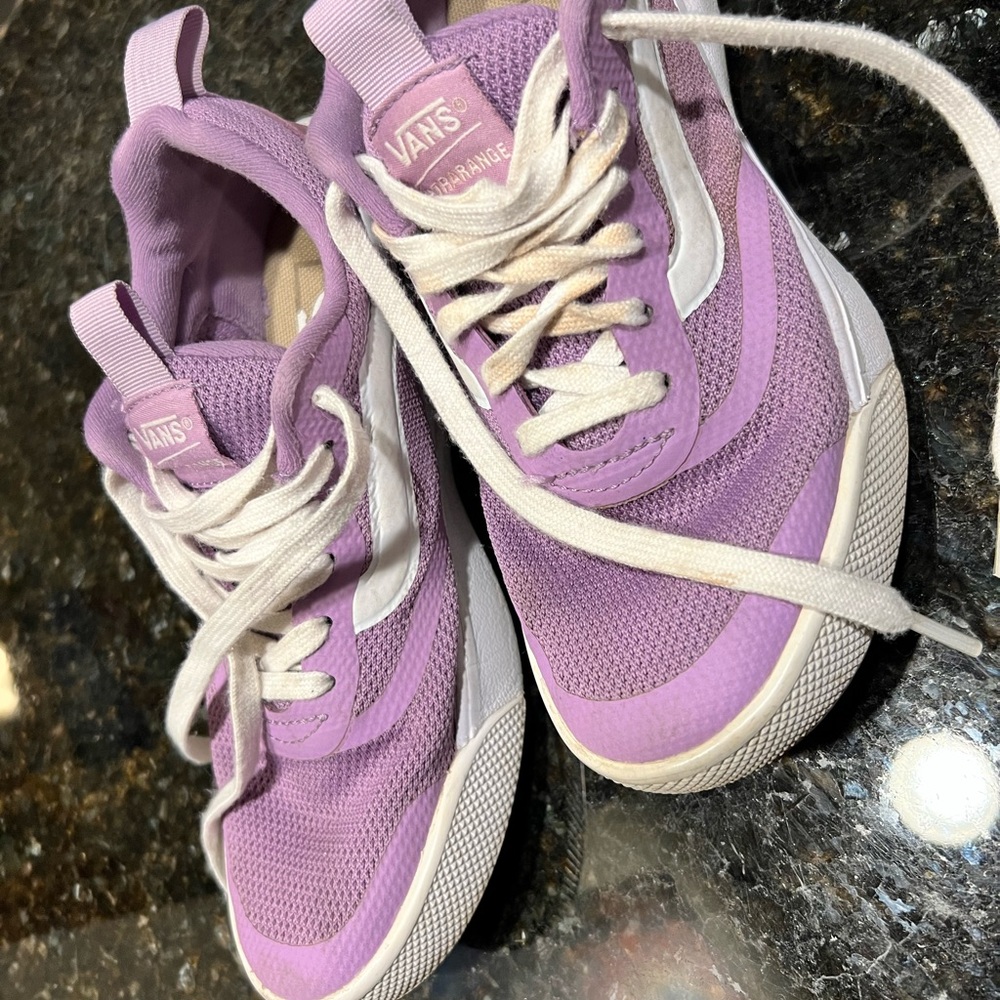 Lavender Vans Van’s off the wall ultracush light athletic shoes sneakers